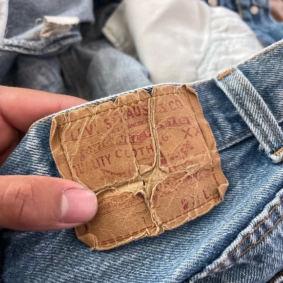 1980 Levis 501 Button Fly 29-32 Denim Jeans